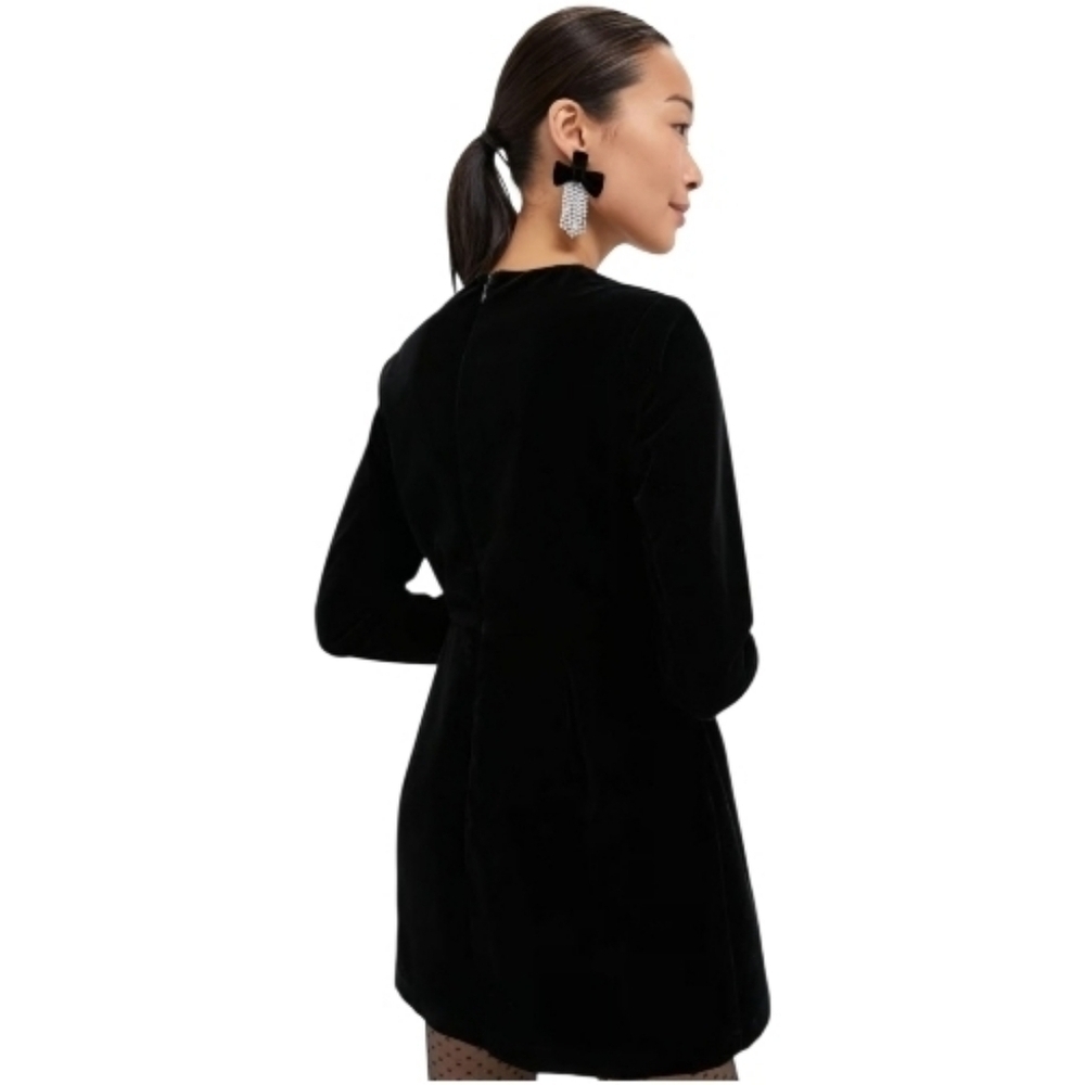 Tuckernuck Black Velvet Haley Mini Dress, 4, NWT, Elegant, Classy, Chic - Picture 3 of 11